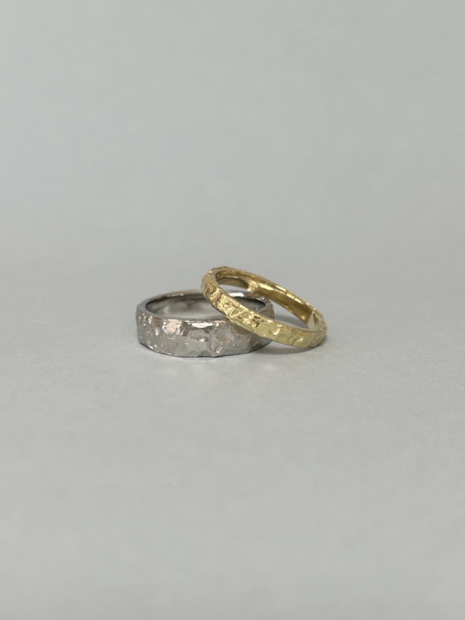 Custom wedding bands in my signature textured finish